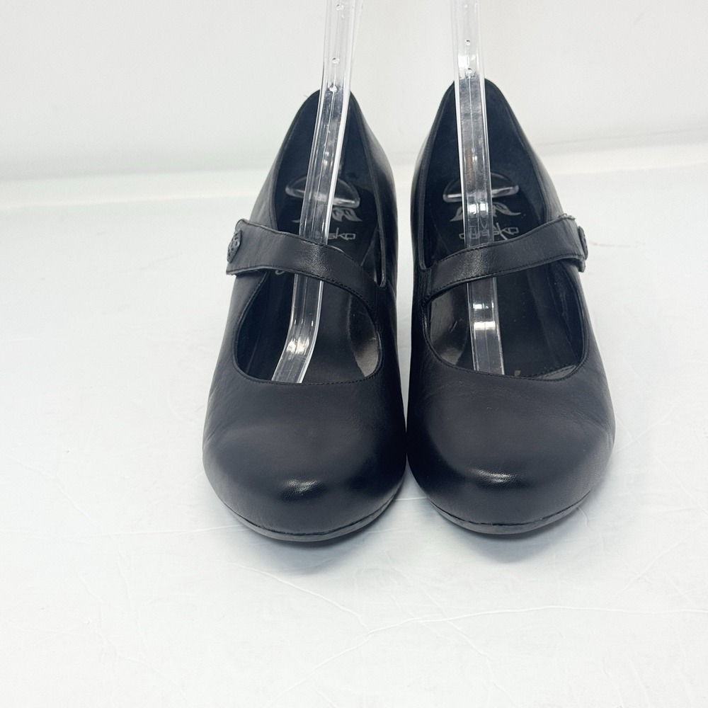 Dansko Betty Mary Jane Shoes Women's Size EU 41 US 11 Black Ankle Heel Pumps - Picture 4 of 10